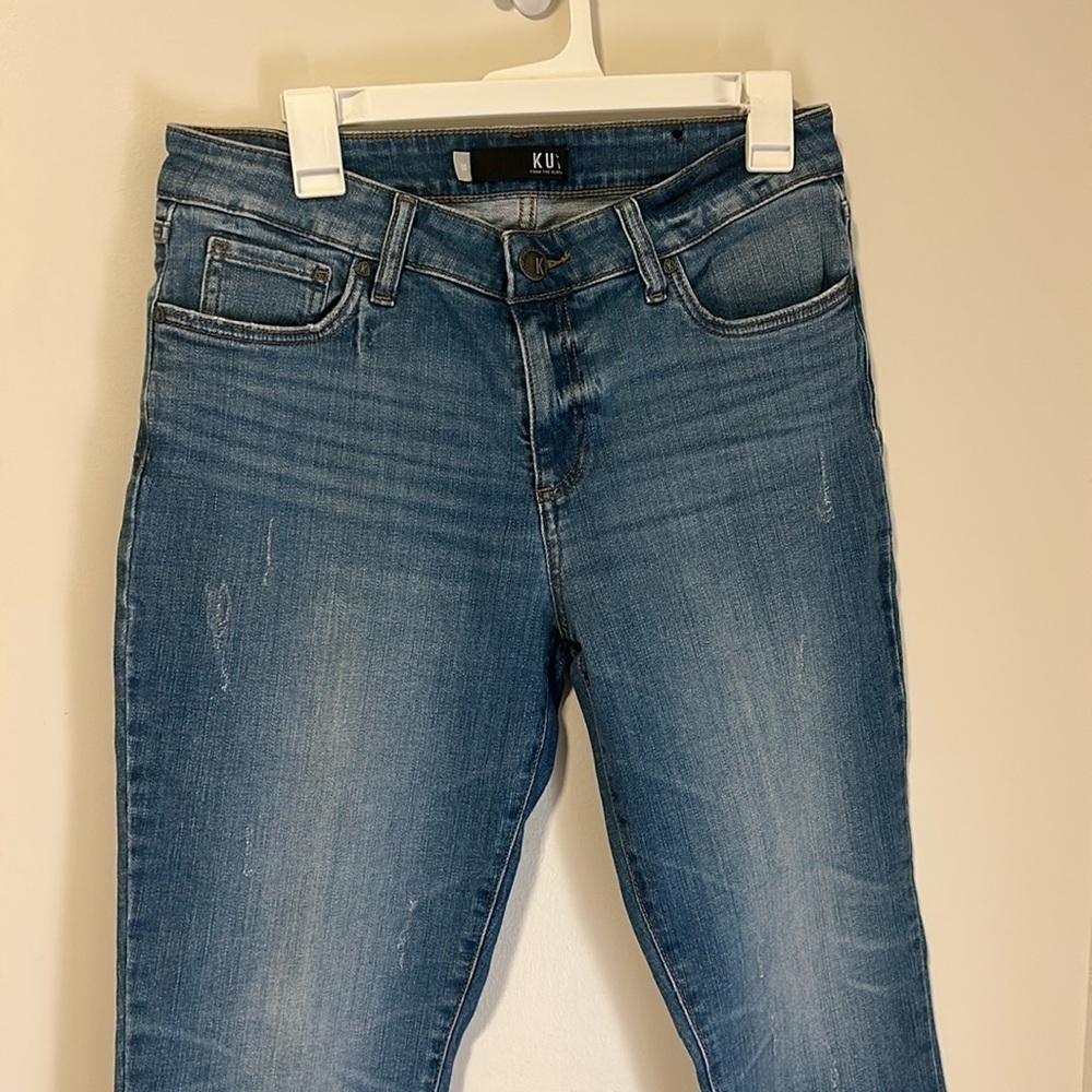 Kut from the Kloth Amy Crop Straight Leg Jeans Size 10 Inseam 23’